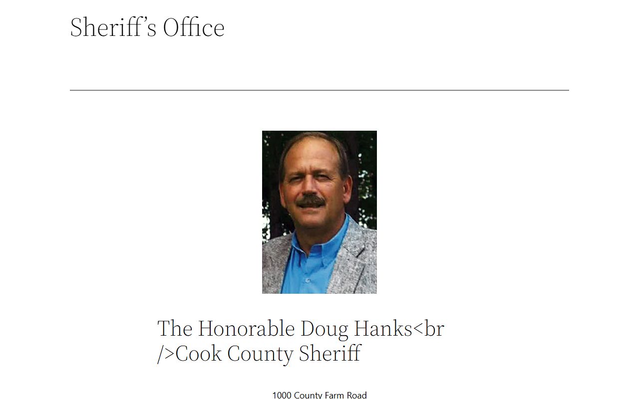 Cook County arrest records official sheriff department page
