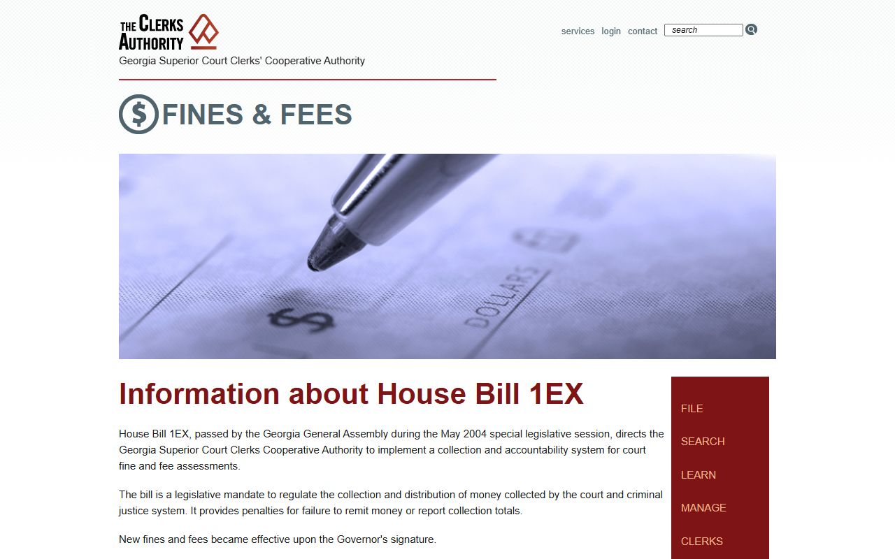 Cook County court records GSCCCA fines and fees resources