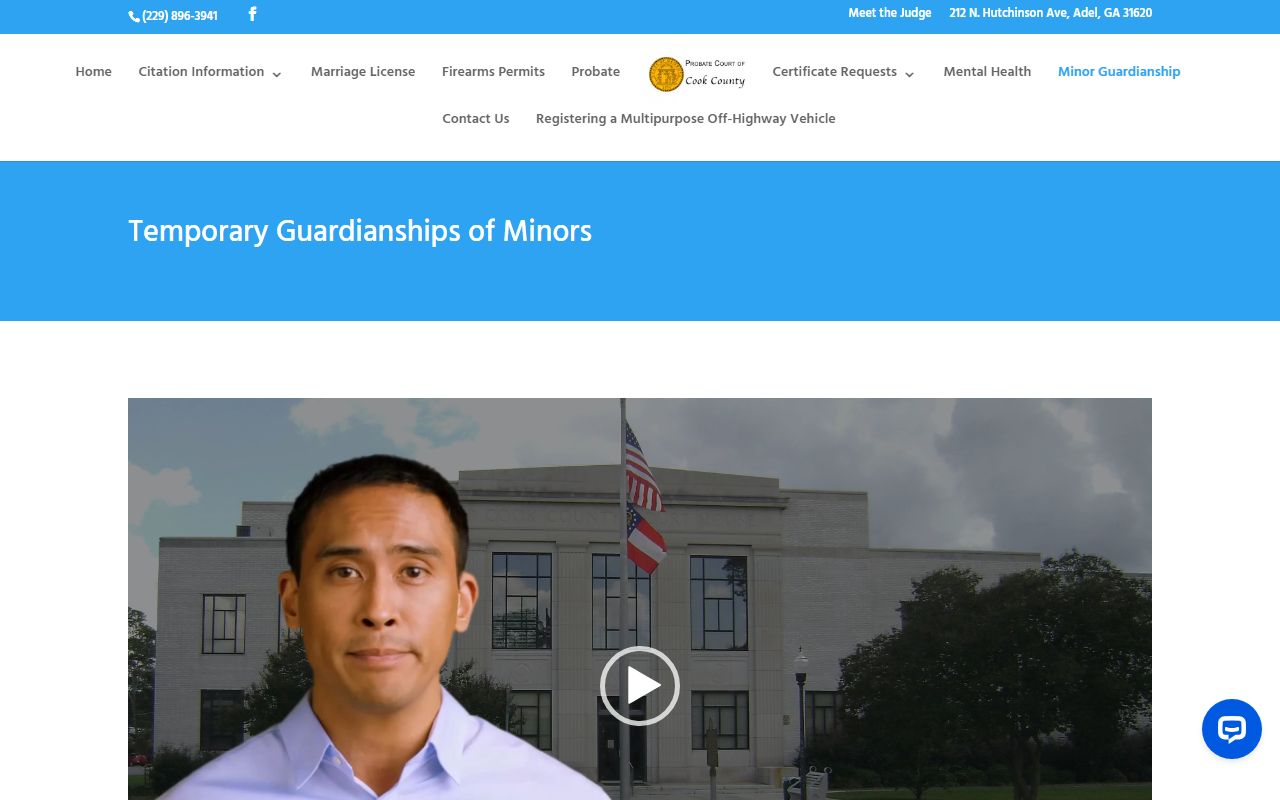 Cook County probate records minor guardianship page